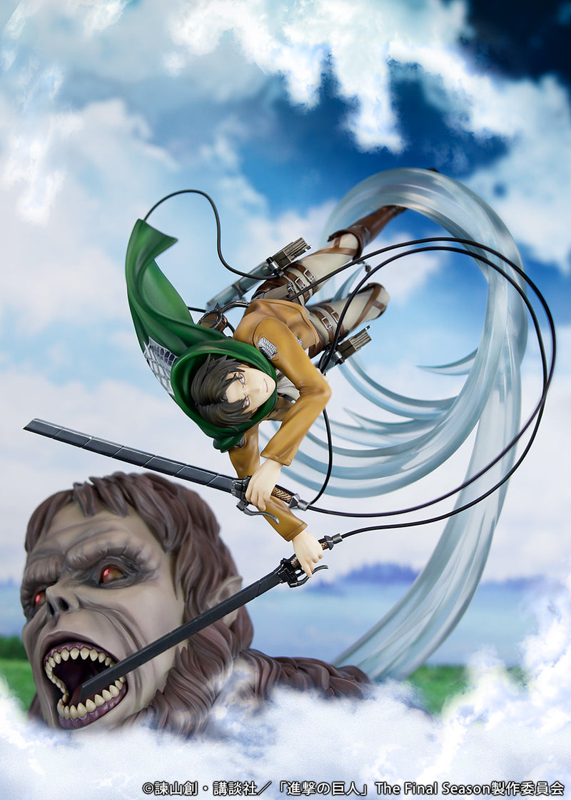 Attack on Titan PROOF Figure Levi vs Beast Titan Ver.