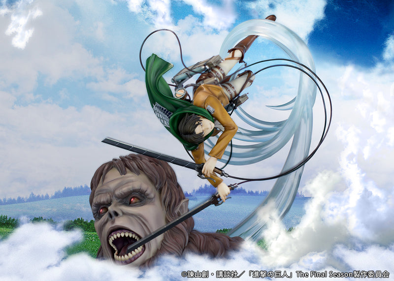 Attack on Titan PROOF Figure Levi vs Beast Titan Ver.