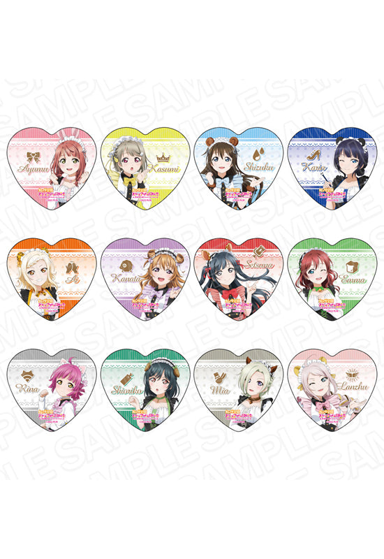 Love Live! Nijigasaki Academy School Idol Club Contents Seed Heart Can Badge Animal Maid Ver.