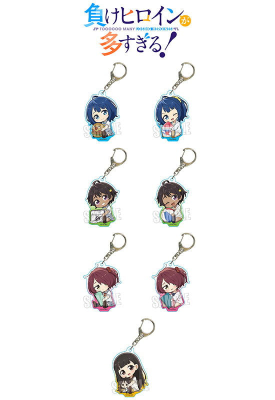 Too Many Losing Heroines! Bell House GyuGyutto Character Goods Acrylic Key Chain