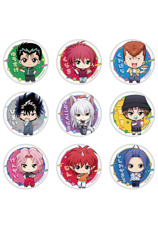 YuYu Hakusho Caravan Trading Mini Character Can Badge Sweets Ver.