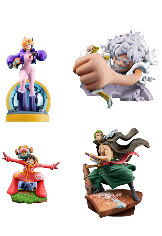 One Piece MEGAHOUSE Petitrama series LOGBOX RE BIRTH Ver. Egghead set