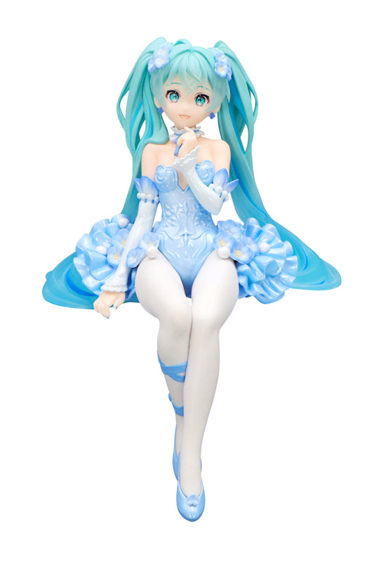 Hatsune Miku FuRyu Noodle Stopper Figure -Flower Fairy Nemophila Pail Blue Color ver.-