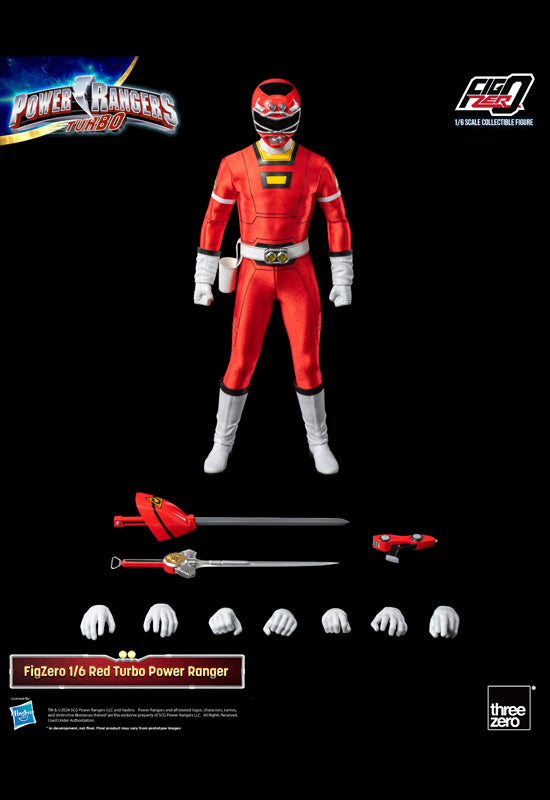 Power Rangers Turbo threezero FigZero 1/6 Red Turbo Power Rangers