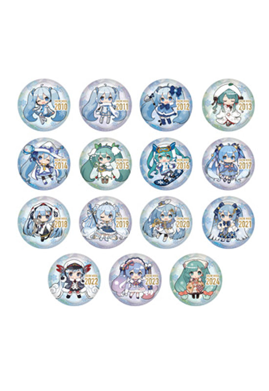 SNOW MIKU 2024 Caravan Punipuni Can Badge 15th Memorial Visual (1-15 selection)