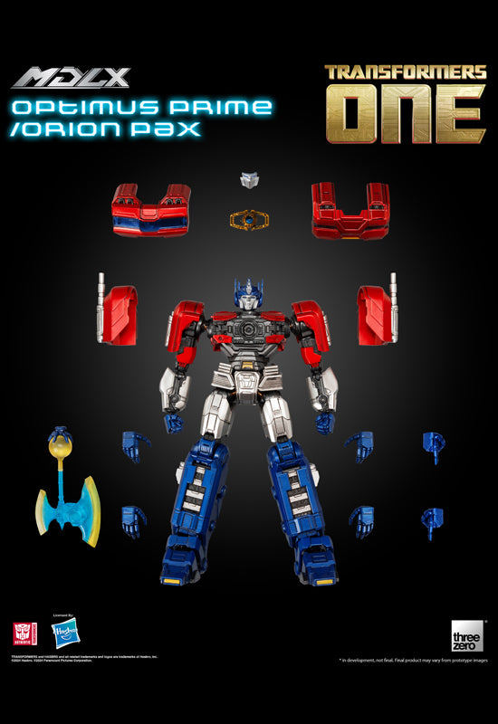 Transformers One threezero MDLX Optimus Prime/Orion Pax