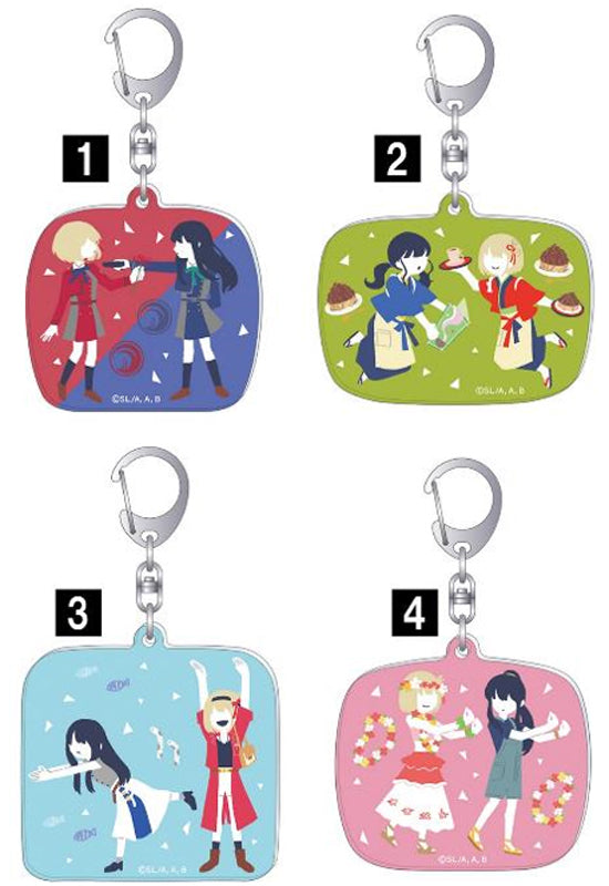 Lycoris Recoil Movic Acrylic Key Chain Yuru Pallet