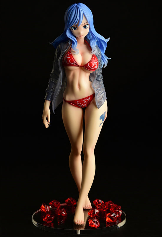 Fairy Tail ORCATOYS Juvia Lockser Gravure Style Red Bikini!! Wet See-through Shirt SP