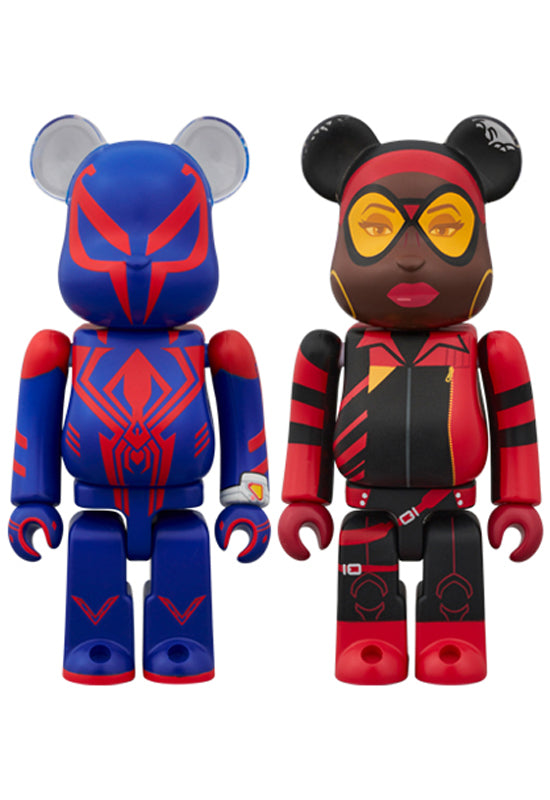 Spider-Man: Across the Spider-Verse Medicom Toy BE@RBRICK Spider-Man 2099 & Spider-Woman 2 Set