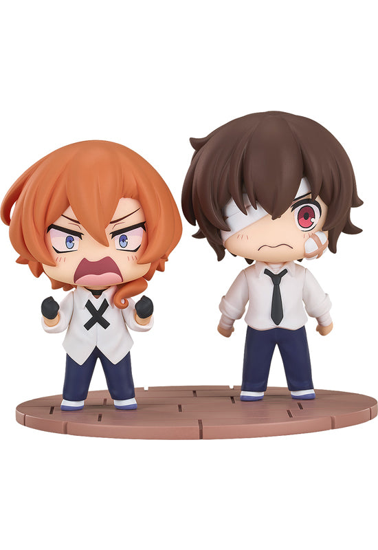 Bungo Stray Dogs WAN! Good Smile Arts Shanghai Chibi Figure Osamu Dazai & Chuya Nakahara: Fourteen-Year-Old Ver.