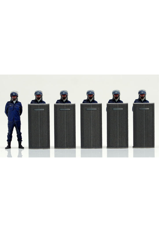 Mobile Police PATLABOR Genco x figreal 1/60 Scale Figure Riot Police Officer 6 Set