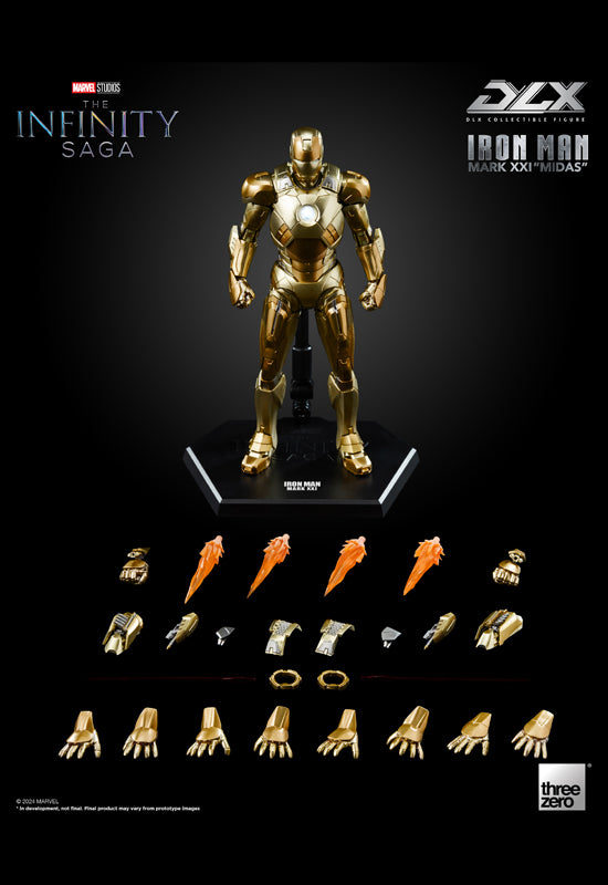 Marvel Studios: The Infinity Saga threezero DLX Iron Man Mark 21 Midas