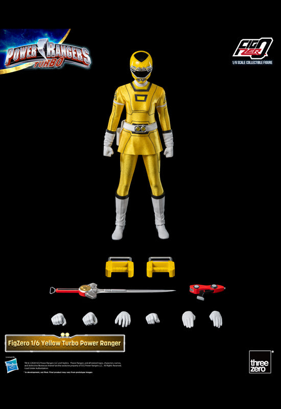 Power Rangers Turbo threezero FigZero 1/6 Yellow Turbo Power Rangers