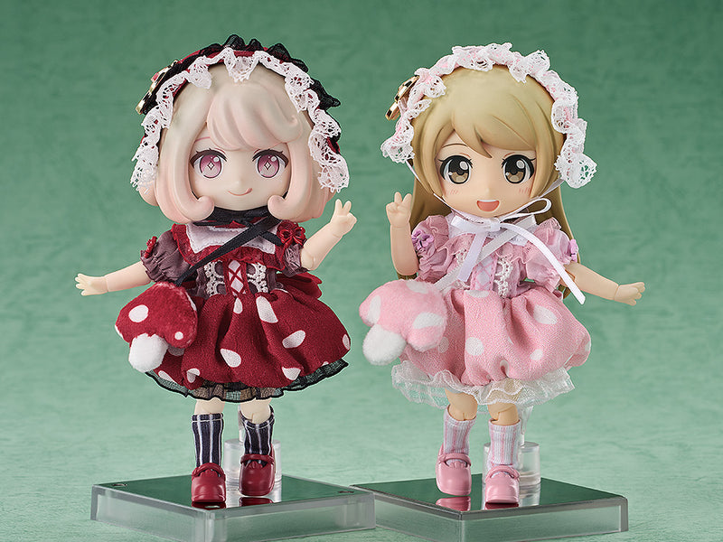 Nendoroid Doll Good Smile Arts Shanghai Nendoroid Doll Outfit Set: Mushroom - Girl (Red/Pink)