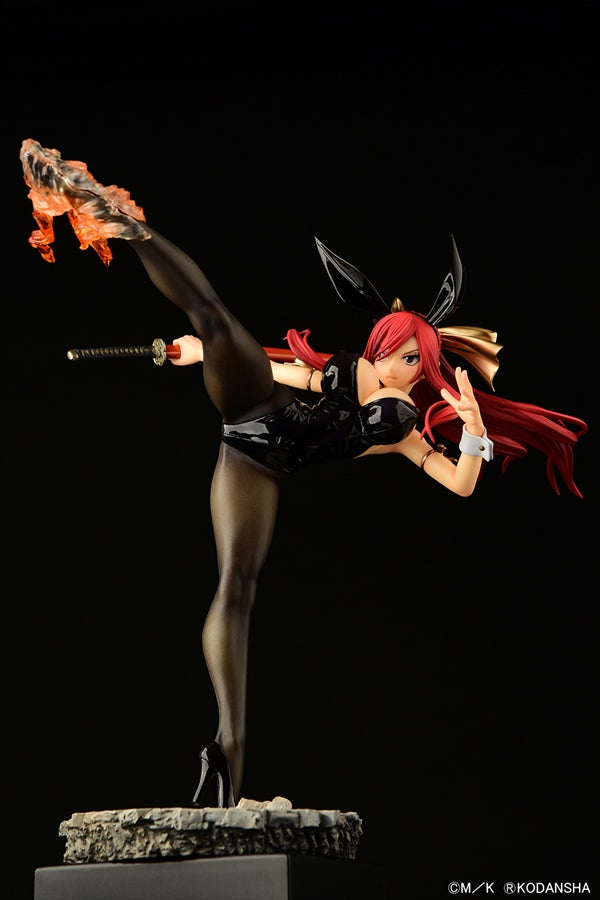 FAIRY TAIL Orcatoys Erza Scarlet  HIGH KICKver. Black Bunny