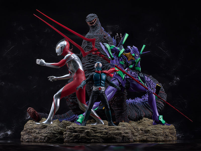 Shin Japan Hero Universe Good Smile Company Shin Japan Heroes Universe Statue Set of Four