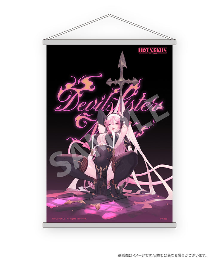 illustration by Moco HOTVENUS Devil Sister Nemu Tapestry Set Edition