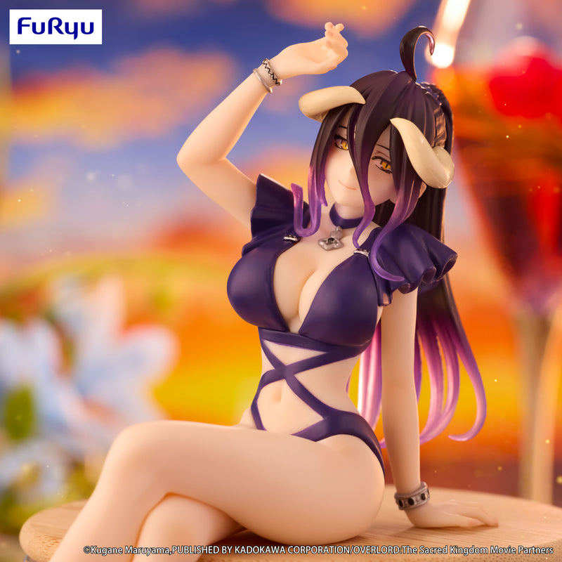 OVERLORD FURYU Noodle Stopper Figure -Albedo Swimsuit Dark Purple Color ver.-