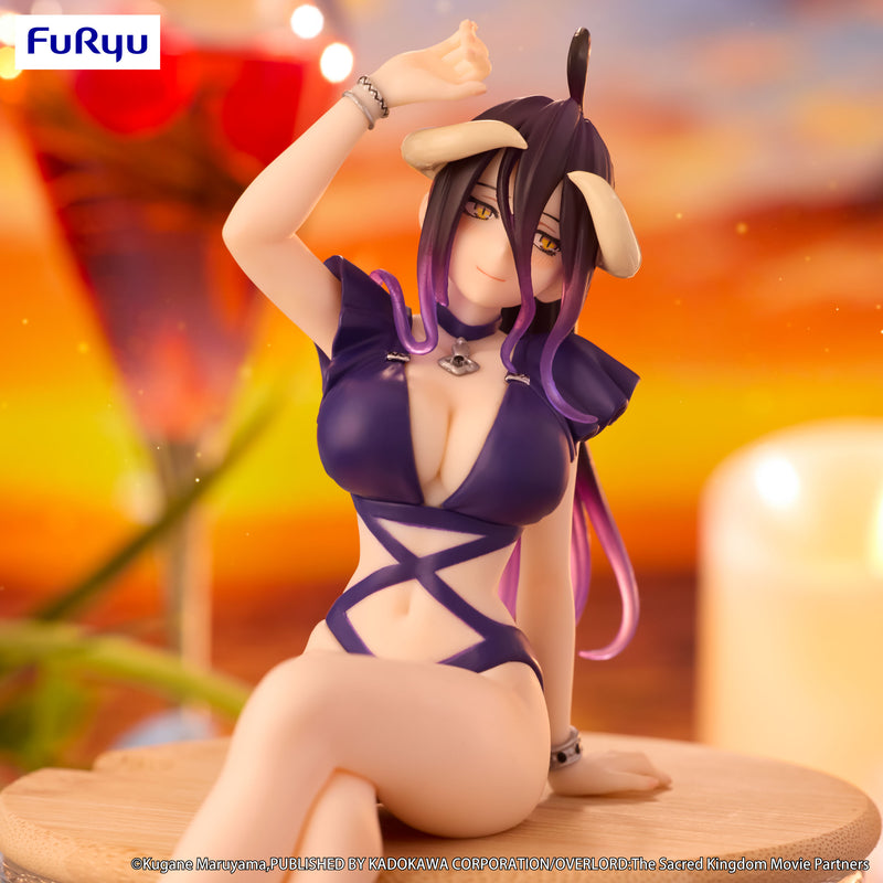 OVERLORD FURYU Noodle Stopper Figure -Albedo Swimsuit Dark Purple Color ver.-