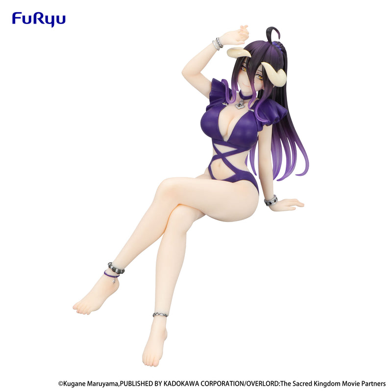 OVERLORD FURYU Noodle Stopper Figure -Albedo Swimsuit Dark Purple Color ver.-