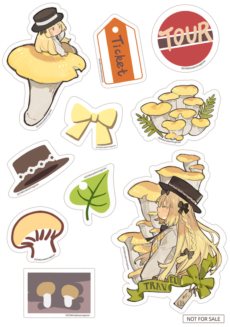 Mushroom Girls Series No.3 Reverse Studio Pleurotus Citrinopileatus