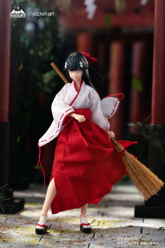 pocket art Series HASUKI PA005 Exorcism Shrine Maiden Tsubaki