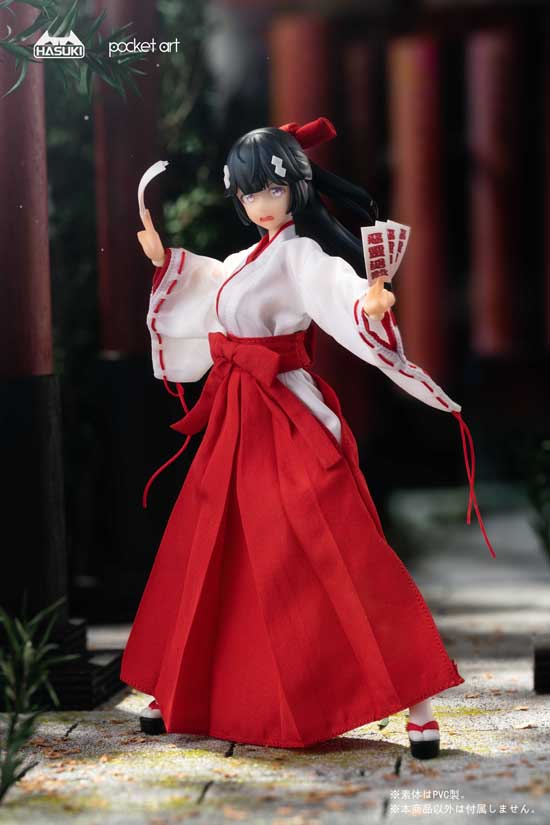 pocket art Series HASUKI PA005 Exorcism Shrine Maiden Tsubaki