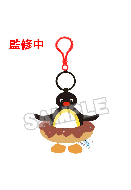 Pingu Good Smile Moment Mokomoko Mascot Key Chain Donut