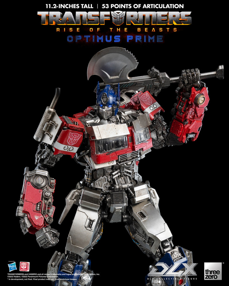 Transformers: Rise of the Beasts Threezero DLX Optimus Prime