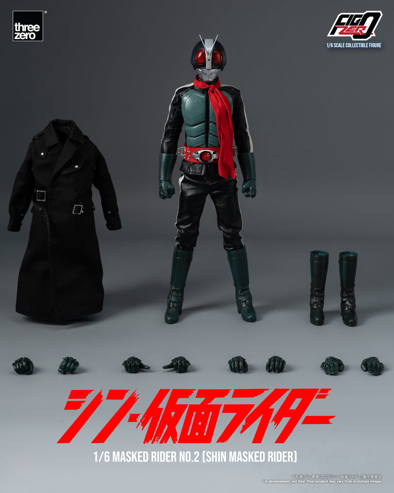 SHIN MASKED RIDER threezero 3A FigZero 1/6 Masked Rider No.2 (SHIN MASKED RIDER)