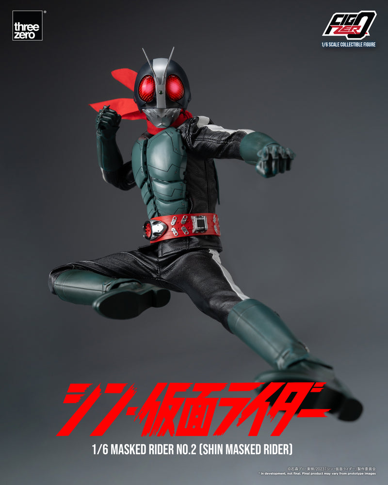 SHIN MASKED RIDER threezero 3A FigZero 1/6 Masked Rider No.2 (SHIN MASKED RIDER)