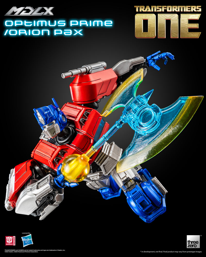 Transformers One threezero MDLX Optimus Prime/Orion Pax