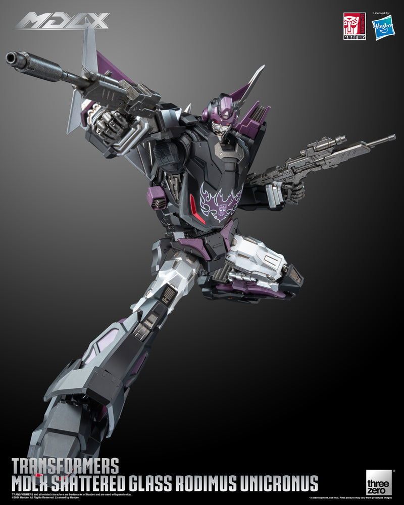 Transformers threezero  MDLX Shattered Glass Rodimus Unicronus