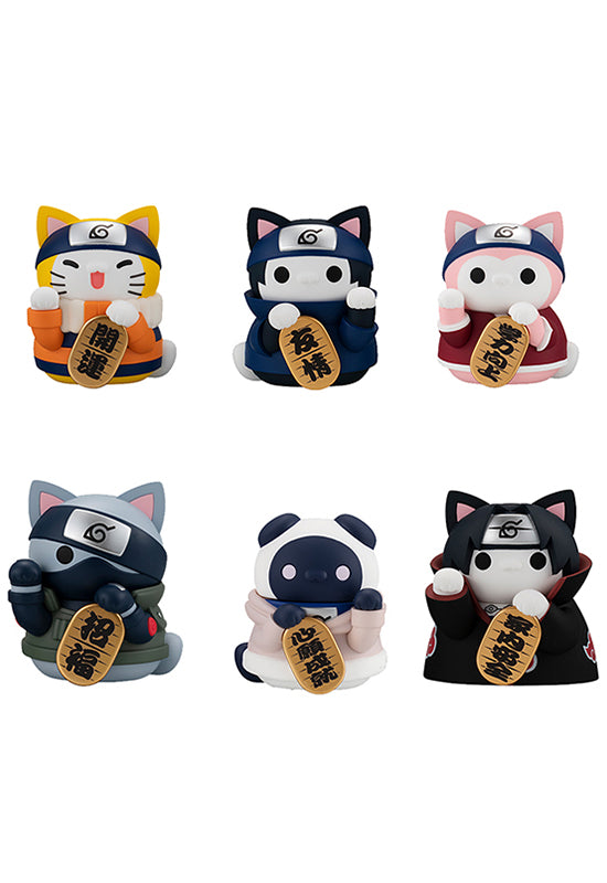 NARUTO MEGAHOUSE MEGA CAT PROJECT NARUTO-Nyaruto! Beckoning cat FORTUNE (Boxset of 6)