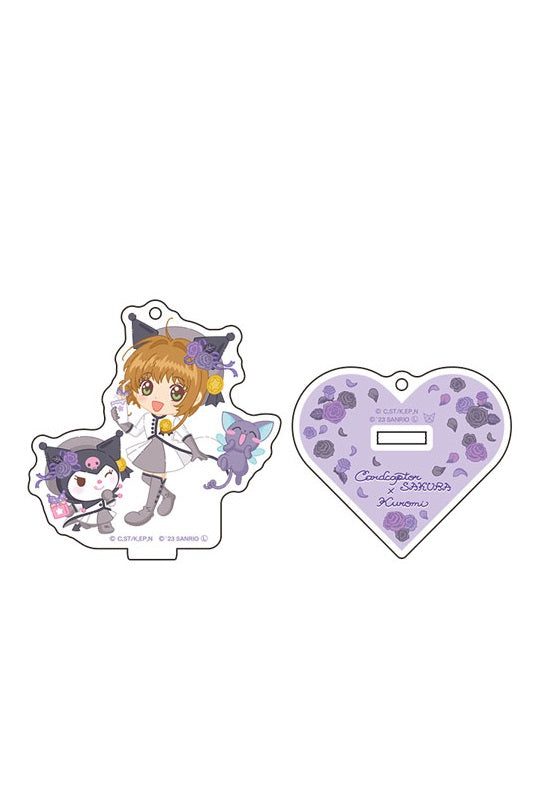 Cardcaptor Sakura x Sanrio Characters UpFields Acrylic Stand Key Chain Flower Ver. Sakura x Kuromi