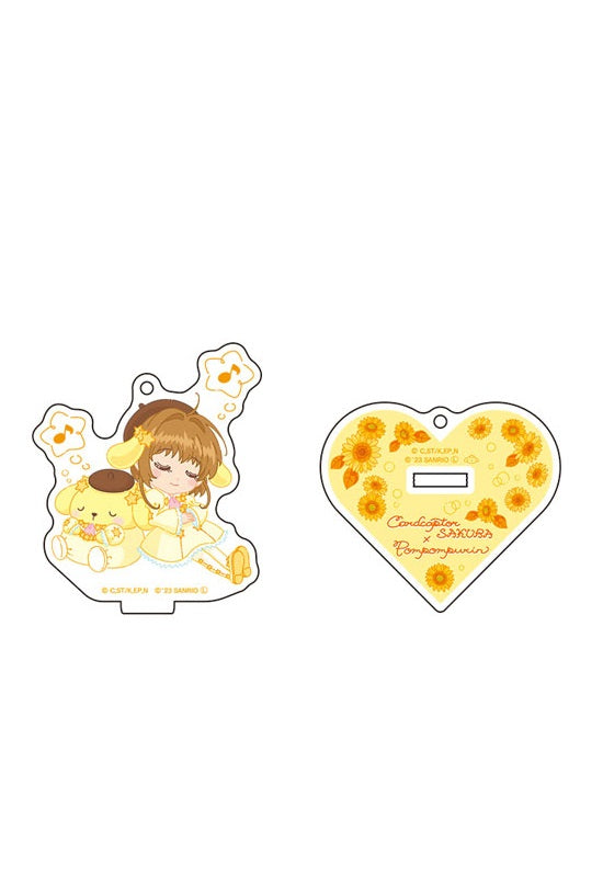 Cardcaptor Sakura x Sanrio Characters UpFields Acrylic Stand Key Chain Flower Ver. Sakura x Pom Pom Purin