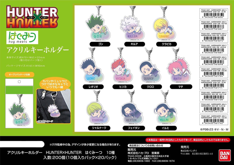 Hunter x Hunter Bandai Acrylic Key Chain Hug Meets 07 Matiy AK