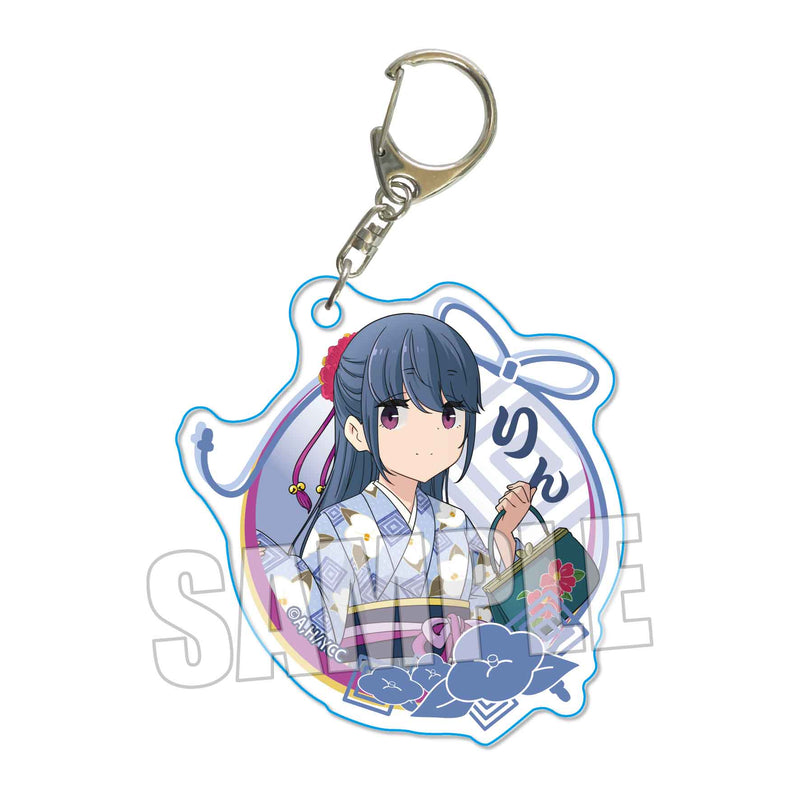 Yurucamp Season 2 Bell House Trading Acrylic Key Chain Kimono Ver. (1 Random)