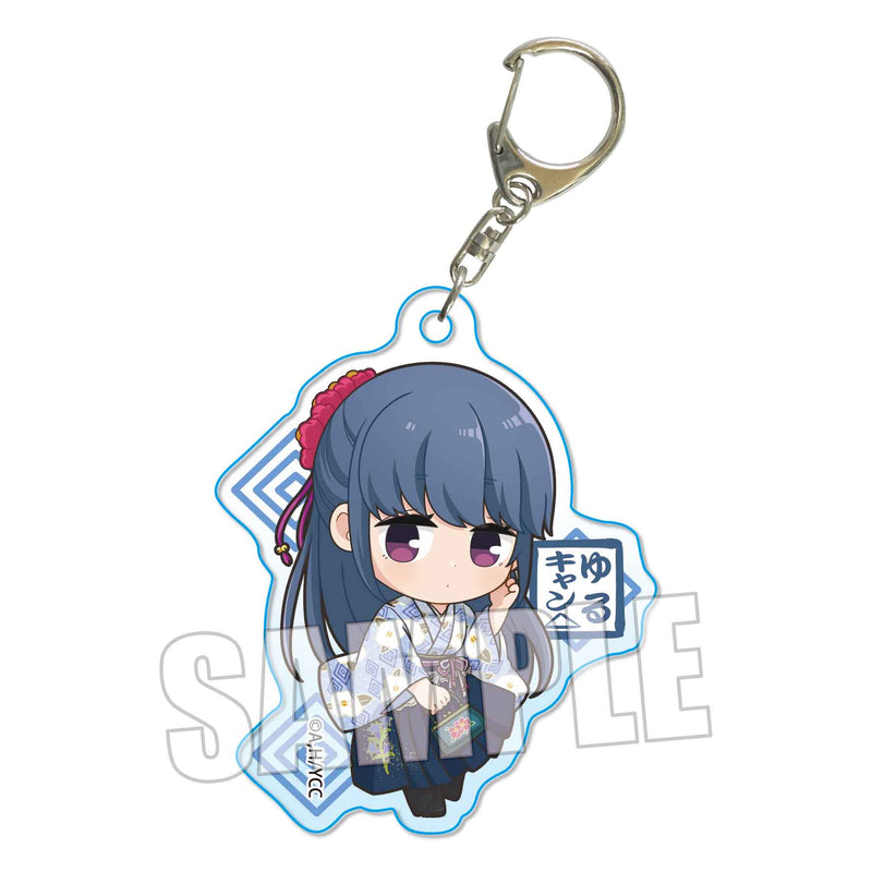 Yurucamp Season 2 Bell House Trading Acrylic Key Chain Kimono Ver.(Box of 6)