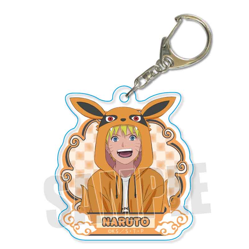 NARUTO -Shippuden- Bell House Trading Acrylic Key Chain Kigurumi Pajamas Ver. (1 Random)