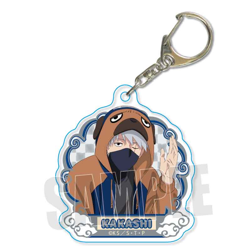 NARUTO -Shippuden- Bell House Trading Acrylic Key Chain Kigurumi Pajamas Ver. (1 Random)