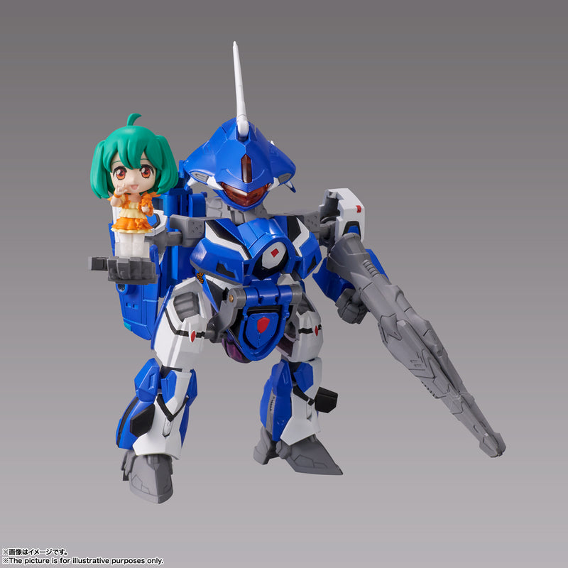 Macross Frontier Bandai TINY SESSION VF-25G Messiah Valkyrie (Michel Machine) with Ranka (JP)