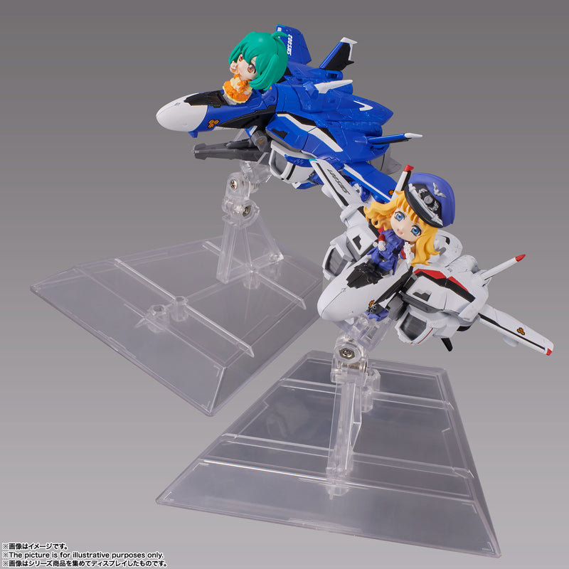 Macross Frontier Bandai TINY SESSION VF-25G Messiah Valkyrie (Michel Machine) with Ranka (JP)