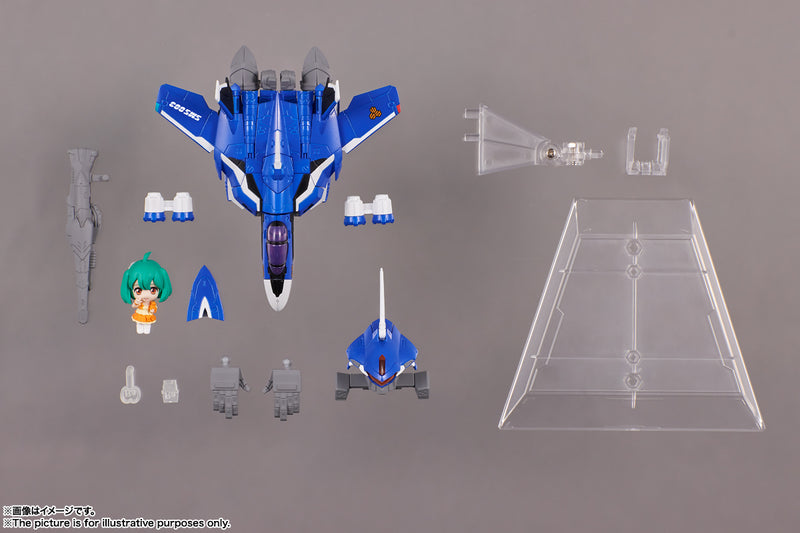 Macross Frontier Bandai TINY SESSION VF-25G Messiah Valkyrie (Michel Machine) with Ranka (JP)