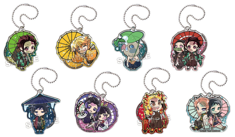 Demon Slayer: Kimetsu no Yaiba Takaratomy Arts Pita! Defome Japanese Umbrella Acrylic Key Chain