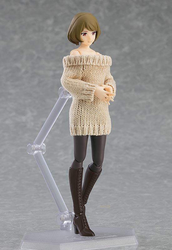 574 figma Styles figma Female Body (Chiaki) with Off-the-Shoulder Sweater Dress