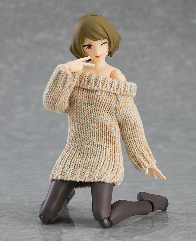 574 figma Styles figma Female Body (Chiaki) with Off-the-Shoulder Sweater Dress