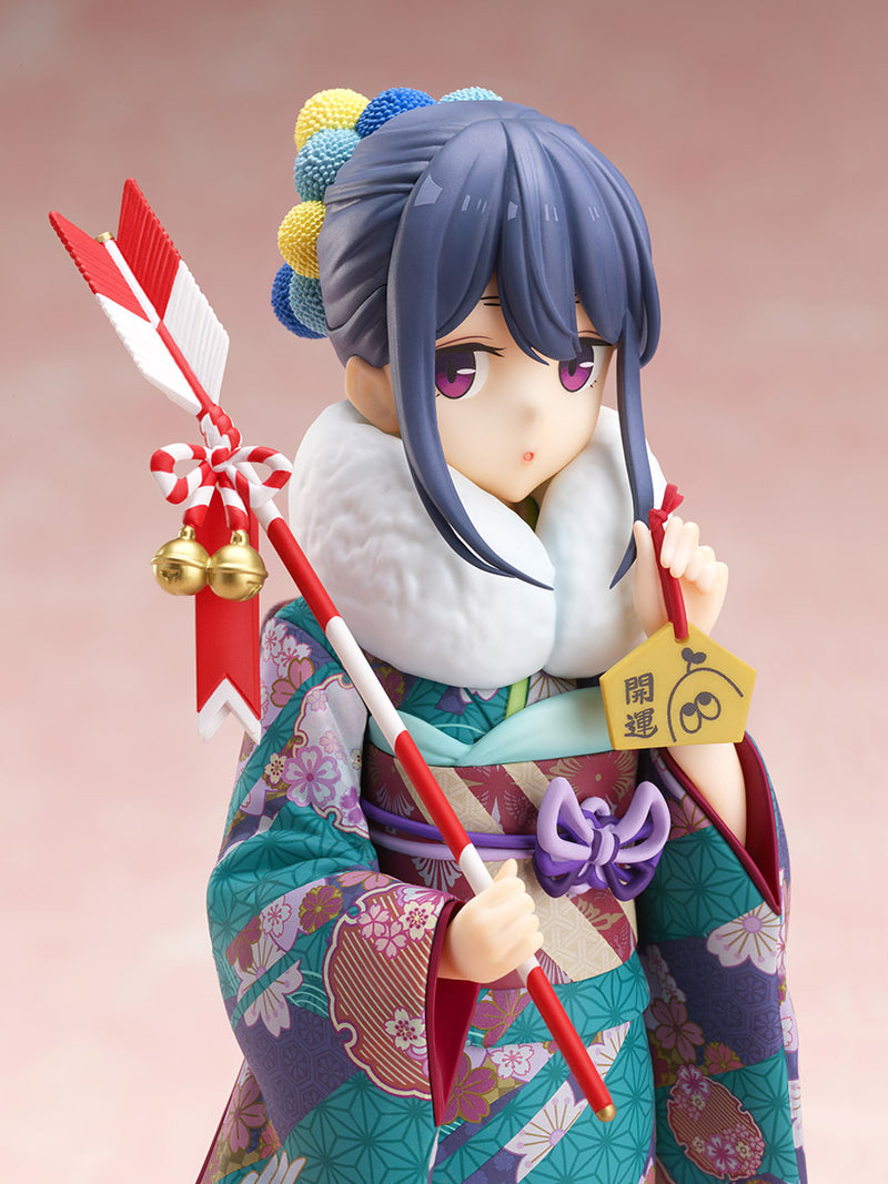 Yuru Camp FURYU Corporation Yuru Camp Rin Shima Furisode ver. 1/7 Scale Figure