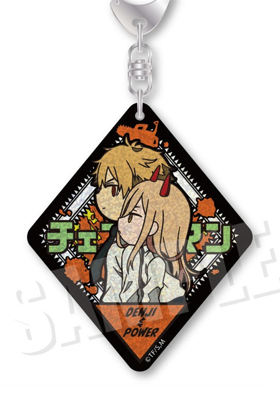 Chainsaw Man Empty VETCOLO Glitter Acrylic Key Chain 08 Denji & Power