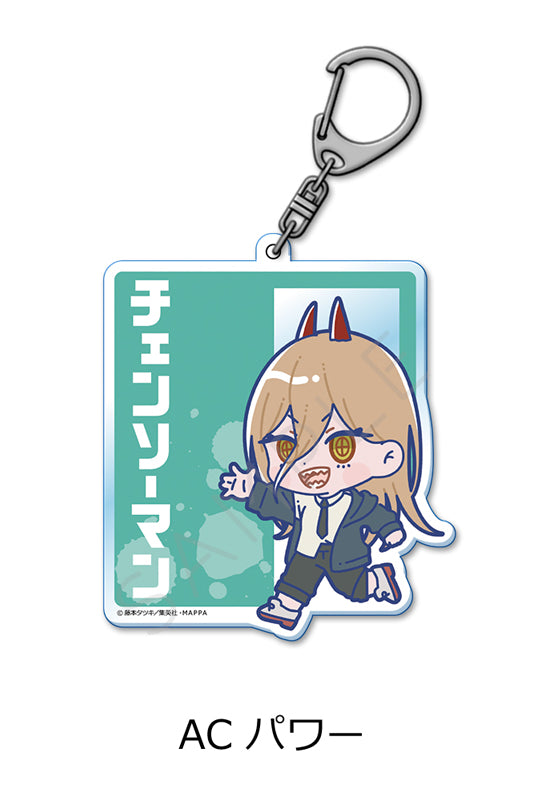 Chainsaw Man Sync Innovation Acrylic Key Chain AC Power